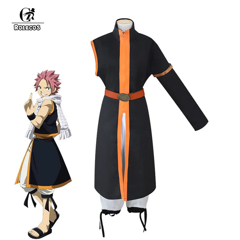 ROLECOS аниме Сказочный хвост карнавальный костюм Etherious Natsu Dragneel косплей Хэллоуин