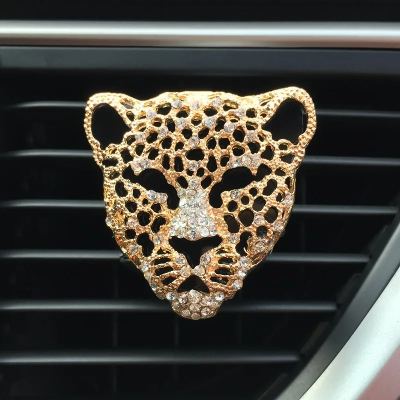 Модный автомобильный освежитель воздуха Leopard Head освежитель воздуха в автомобиль клип Мода личность автомобиль Ароматерапия Запах авто аксессуары