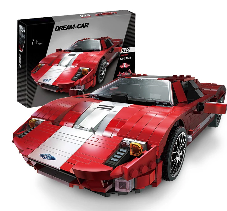 Строительные блоки XINGBAO 03011 Dream для автомобиля знаменитая модель 3D аниме детские