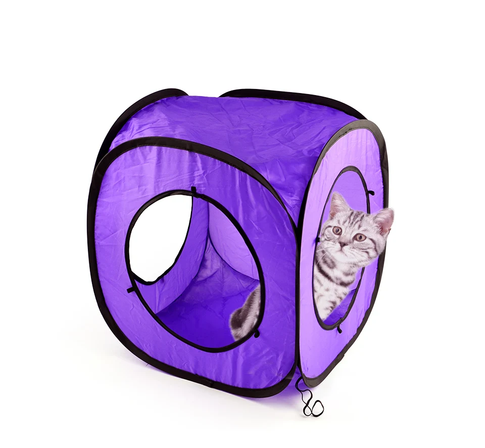 Смешные, для кошек и котят Pet Игровая палатка-туннель игровая площадка игрушки открытый складной туннель для кошек Комбинируемые игрушки для кошек