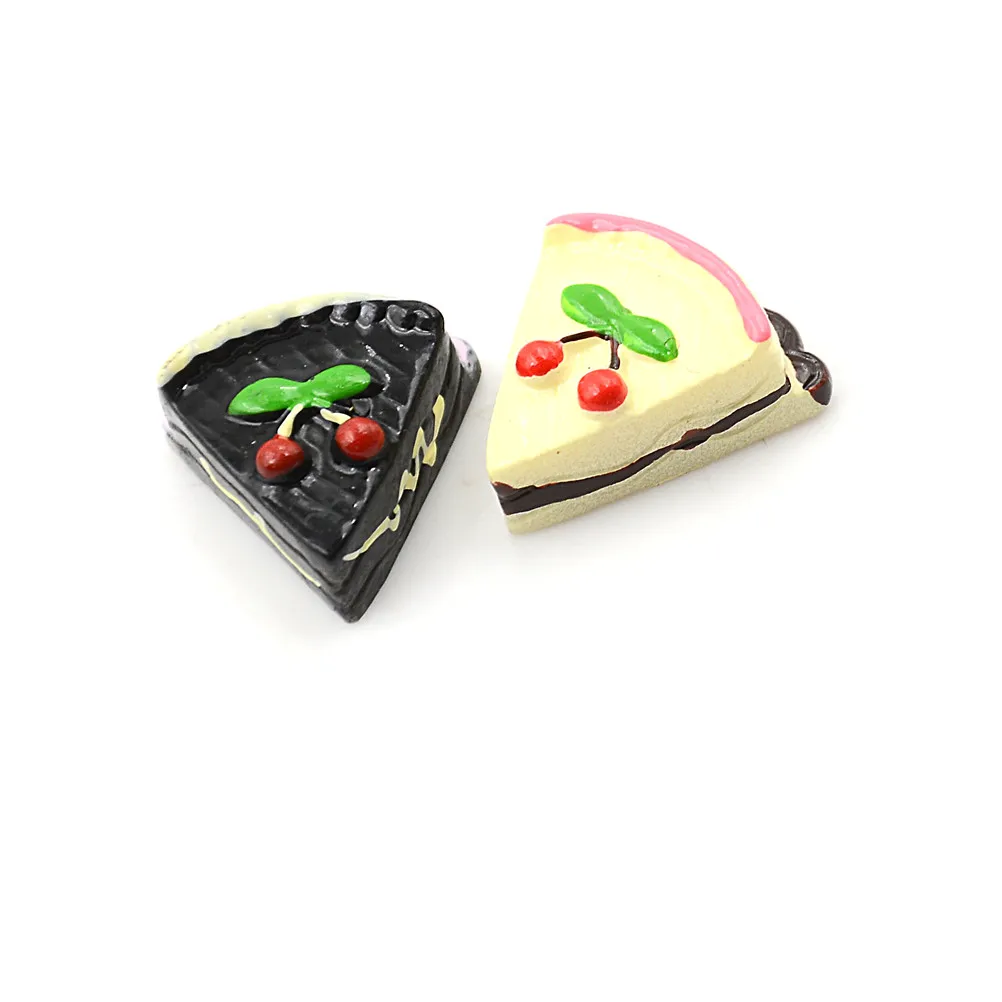 Смешанный ароматизированный шоколадный клубничный Вишневый пирог миниатюрный торт для кукольная кухня игрушки высота 11-21 мм