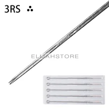 Chuse Красота иглы татуировки 10 шт. Shader иглы машины 3RS Одноразовые стерилизованное питания Тати microblading иглы ГУП