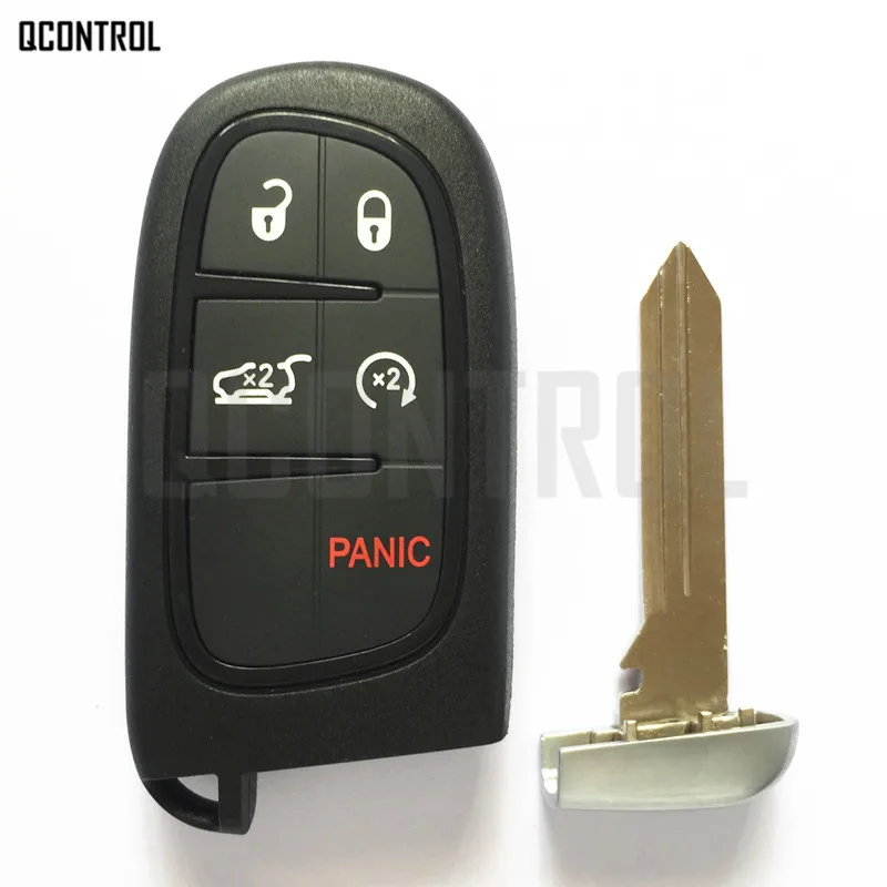 QCONTROL FCC ID: GQ4-54T дистанционный смарт-ключ для DODGE/Chrysler/JEEP Grand Cherokee Proximity комфорт-доступ Keyless-go 4A чип