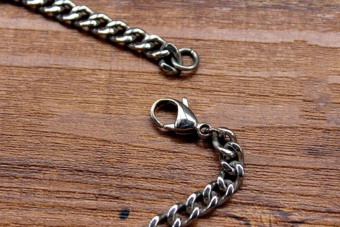 Бесшовное титановое ожерелье джинсовое Ожерелье Подвеска для собаки цепь Edc чистый титановый материал плавно сделанный