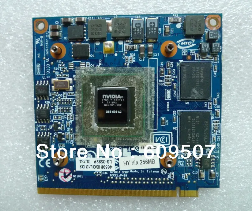  Wholesale laptop motherboard  8400M GS G86-630-A2 256MB DDR2 LS-3582P VGA Video card for acer 