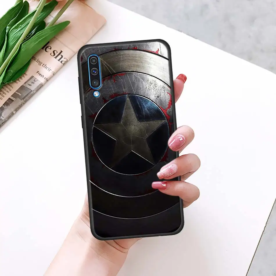 Черный мягкий чехол Marvel с супергероями Мстителями для Samsung Galaxy M30 M10 M20 A50 A70 A40 A10 A20 A30 A60 силиконовый чехол