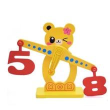 Wooden Montessori children's teaching AIDS balance game kindergarten early education fruit digital balance puzzle toys kindergarten science laboratory ear anatomic amplification model physical exploration toys demonstration teaching aids