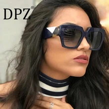 DPZ NEW Luxury Sunglasses Women Big Frame Gradient UV400 Sexy Ladies Sunglases occhiali da sole Fending Style Sun Glasses