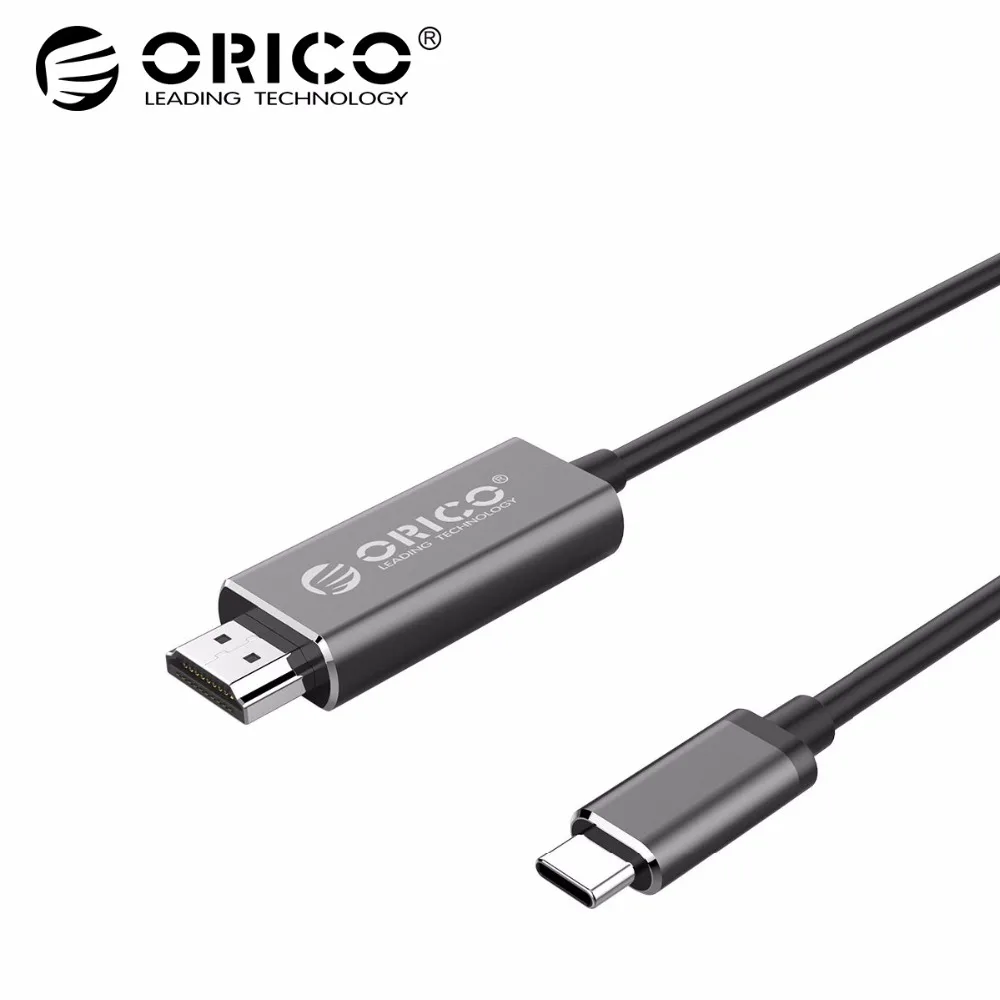 ORICO USB C to HDMI Cable Type C HDMI 4K 1080P 3D Cable for Samsung S8 S9 Note8 Hawei 10 P20 HD TV MacBook USB-C HDMI Adapter ORICO USB C to HDMI Cable Type C HDMI 4K 1080P 3D Cable for Samsung S8 S9 Note8 Hawei 10 P20 HD TV MacBook USB-C HDMI Adapter