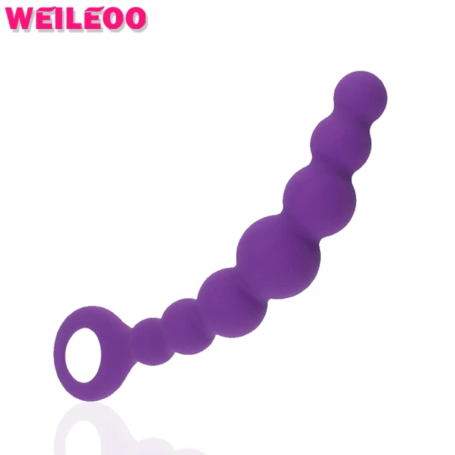 Souple en silicone anal perles plug anal butt plug anal jouets gay sex toys pour hommes buttplug