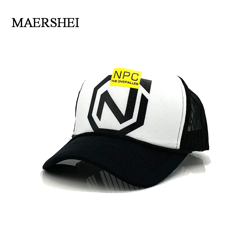 

MAERSHEI Brand NPC printing Baseball Cap Men Women Snapback Hip Hop Hat Summer Breathable Mesh Sun Gorras Unisex Streetwear Bone