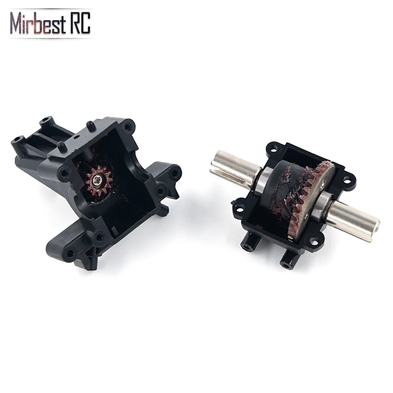 Mirbest RC diy запчасти для Wltoys 12428 части 12423 RC части автомобиля металлический редуктор дифференциальная передняя волна коробка 12428 аксессуары для обновления