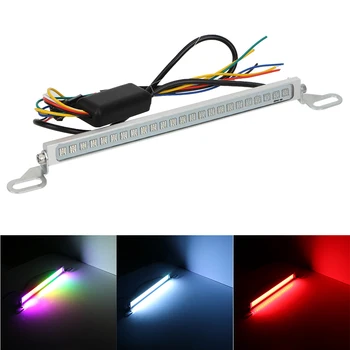 

24 LED Car Width Lamp License Plate Light LED Tail Light Bar DRL Turn Signal Light 24W RGB Auto Rear Braking Lamp DC 12V