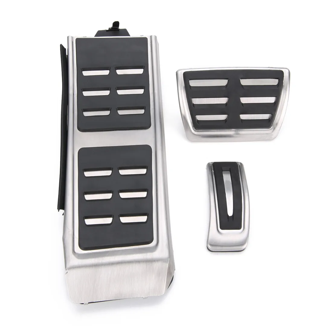 

3 Pcs/Set Car Foot Rest Pedal Aluminum Fuel Brake Pedal Pad Plate Cover For Audi A4 S4 A5 A6 Q5 S5 A7