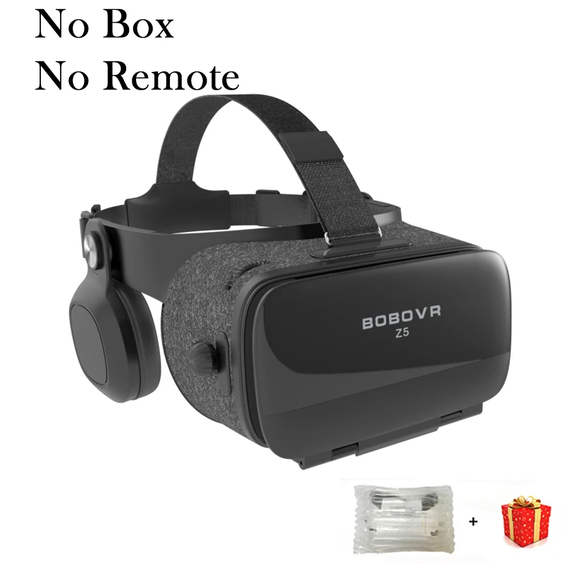 Bobovr Z5 шлем Bobo шлем 3D VR Очки виртуальной реальности наушники для смартфона смартфон Google картонные очки люнет - Цвет: No Box No Remote