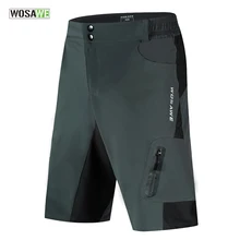WOSAWE, летние мужские велосипедные шорты, MTB, горные, велосипедные шорты, свободный крой, дышащие, для спорта на открытом воздухе, для езды на велосипеде, короткие брюки