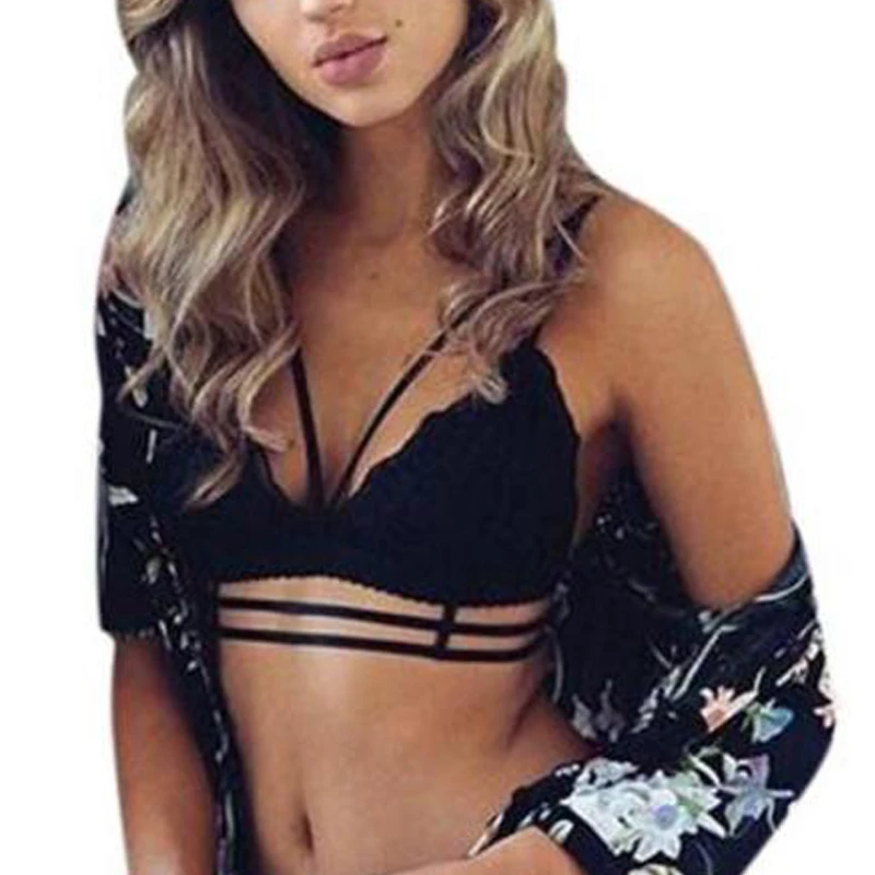 white crop bralette