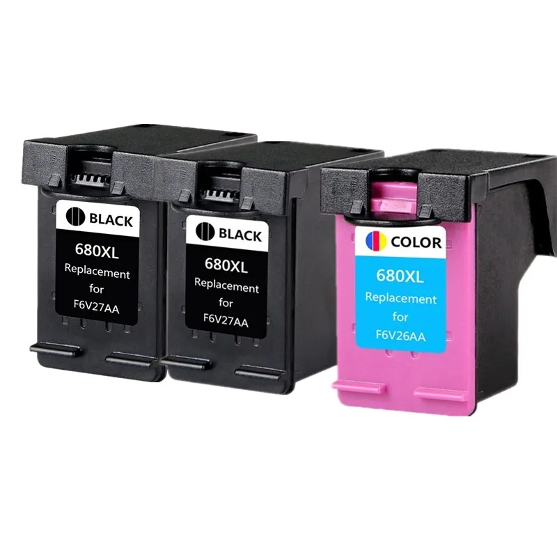 

2BK +1 Tri Color Remanufactured Ink Cartridge for HP 680 XL Deskjet 2135 2136 2138 3635 3636 3835 4535 4536 4538 4675 4676 4678