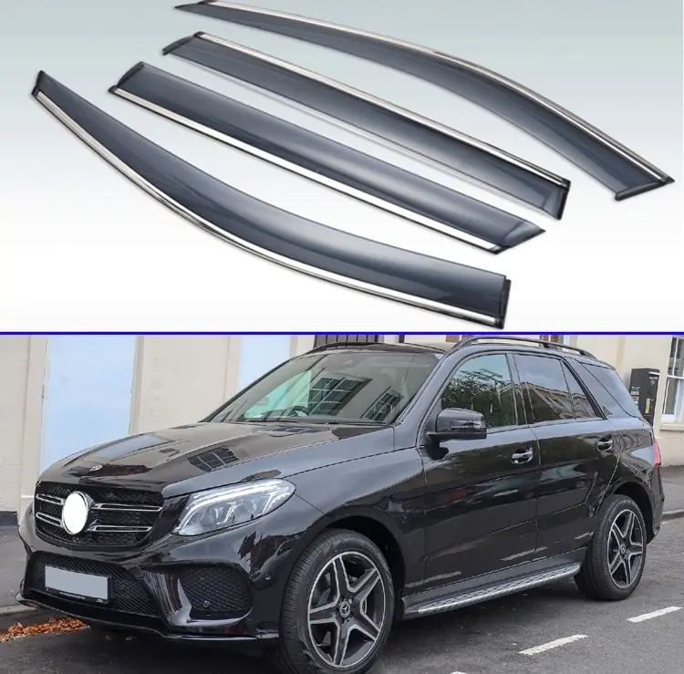 Для Mercedes Benz GLE Class W166 2016 2017 2018 пластиковый внешний козырек тенты на окна
