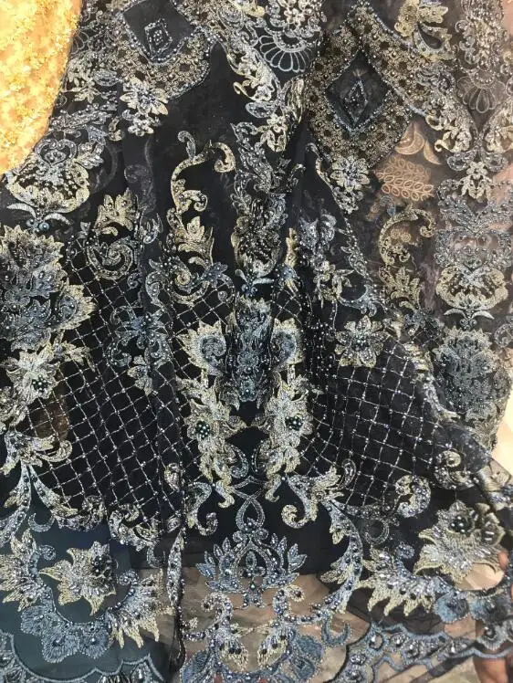 

best quality Cyndi-12.316 embroidered African Tulle Lace Fabric African French Lace Fabric with embroidery