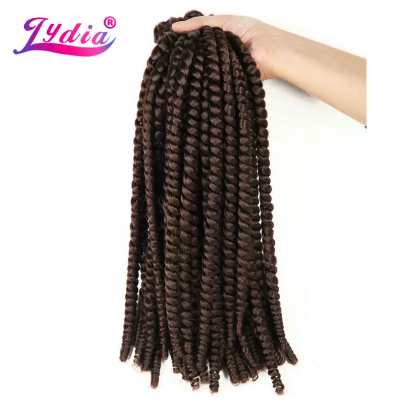Лидия для Для женщин крючком Защёлки поле косу волос 20 "3 шт./лот Однотонная одежда #33 синтетические Сенегальский повороты плетение
