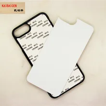 Для iphone 8 Plus/7 Plus прочный ПК Пластик DIY 2D сублимационный пустой корпус чехол для iPhone8 Plus с алюминиевой пластиной