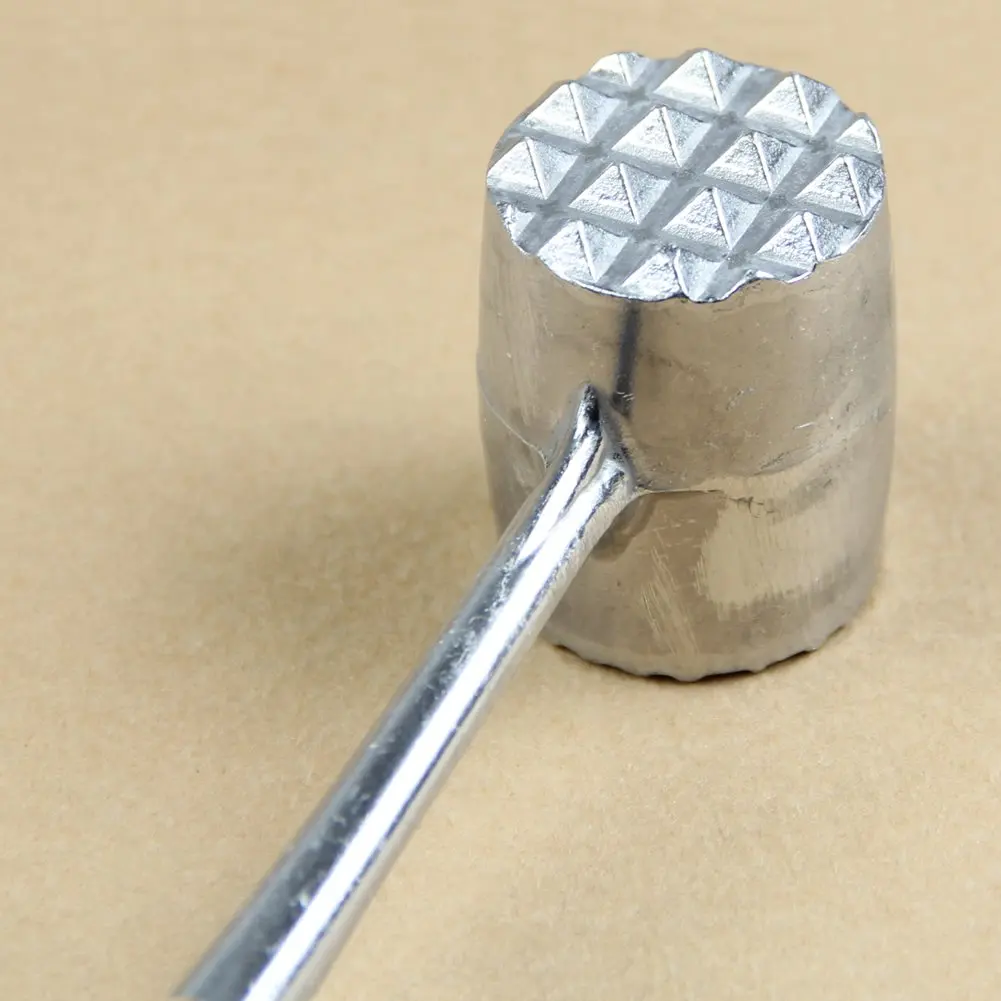 PHFU 10 шт серебряные с двух сторон алюминиевые круглые мясные молоток Tenderizer свиная говядина Чи