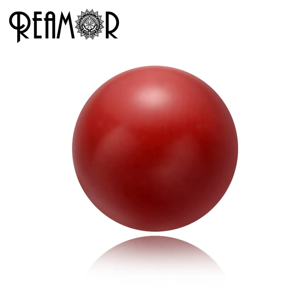 REAMOR натуральные классические красные бусинки Cinnabar круглые 6/8/10 мм