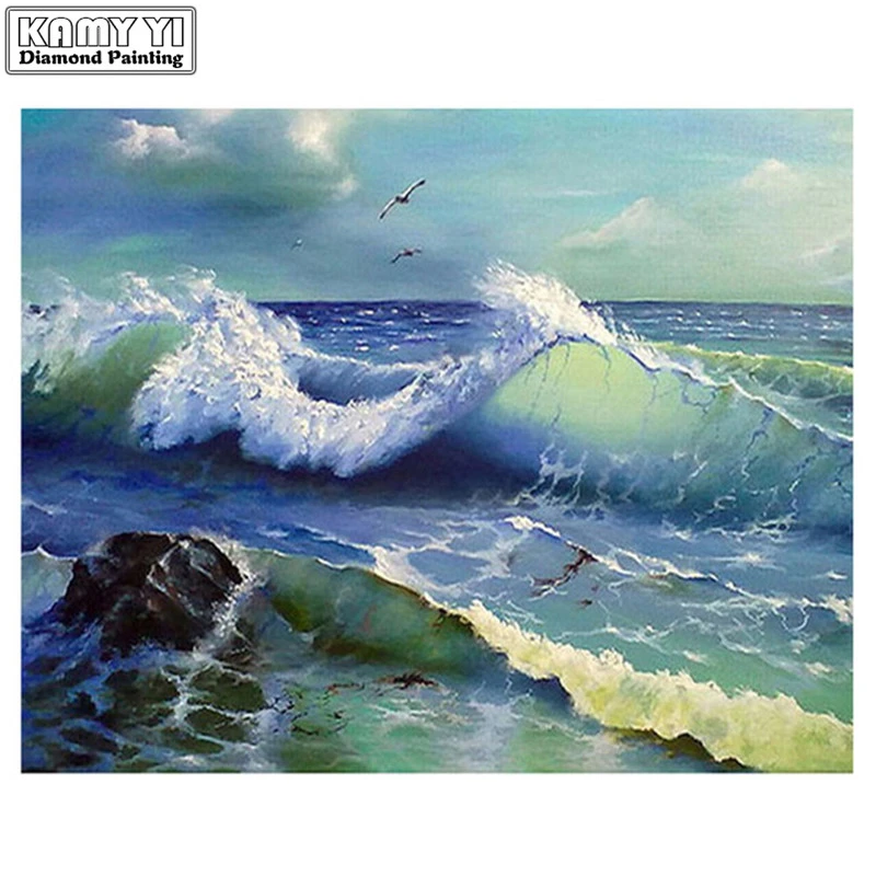 Full Square Round 5d Diy Diamond Painting Sea Waves Cross Stitch Set Diamond Embroidery Mosaic Decorative Artwork Diamond Painting Cross Stitch Aliexpress Full Square Round 5d Diy Diamond Painting Sea Waves Cross Stitch Set Diamond Embroidery Mosaic Decorative Artwork Diamond Painting Cross Stitch Aliexpress