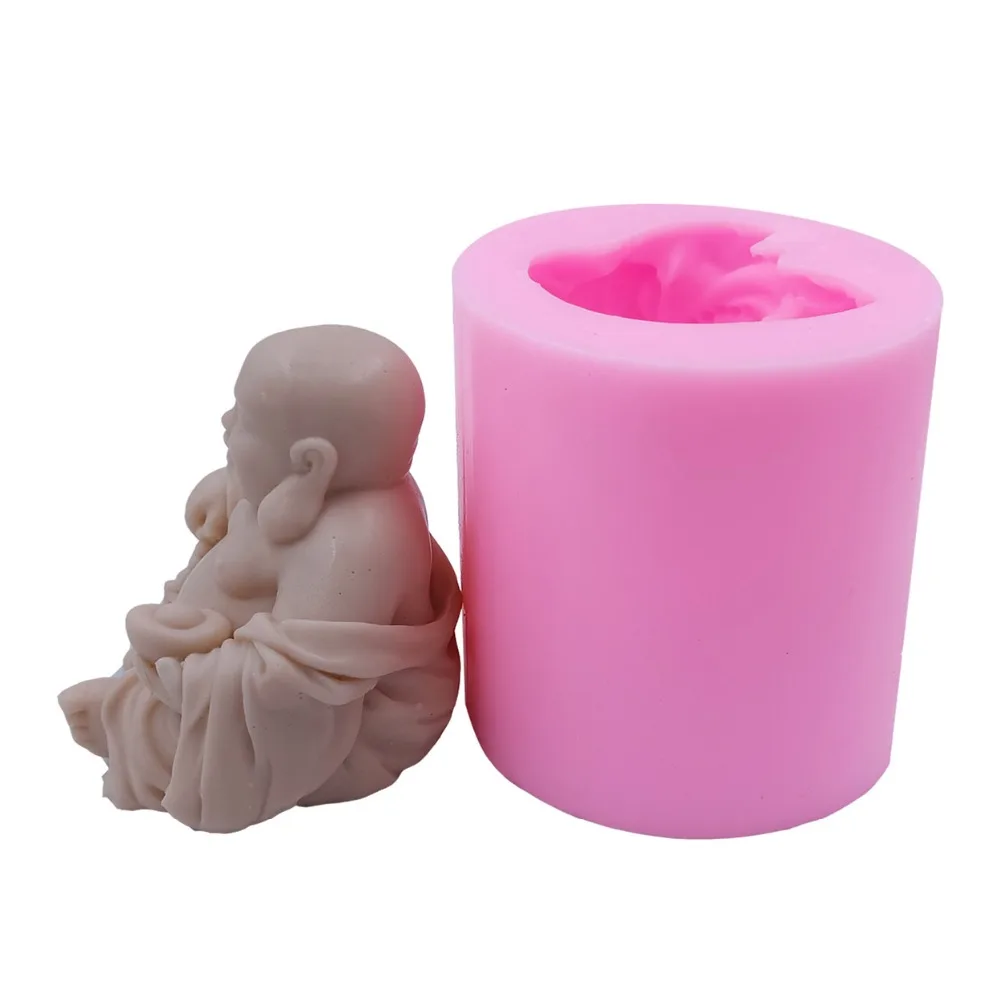 Najtaniej Religia 3D chiński budda foremka na świece mydło formy silikonowe formy do mydła do odlewania świec