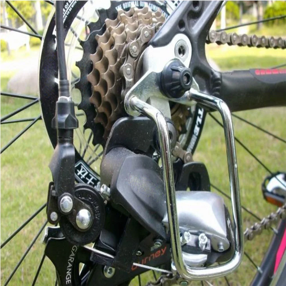 1 шт. регулируемая стальная велосипедная задняя передача для горного велосипеда, перо нижней рамы, защитная защита, прочные аксессуары для велоспорта на открытом воздухе