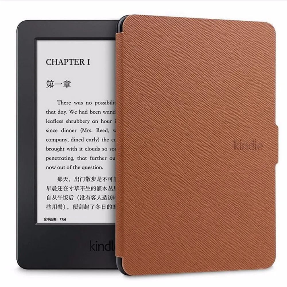 Чехол для Amazon Kindle Paperwhite 1, 2, 3, тонкий складной чехол, 6 дюймов, умный автоматический режим сна, пробуждение, читалка, чехол для Kindle Paperwhite Capa - Цвет: Brown