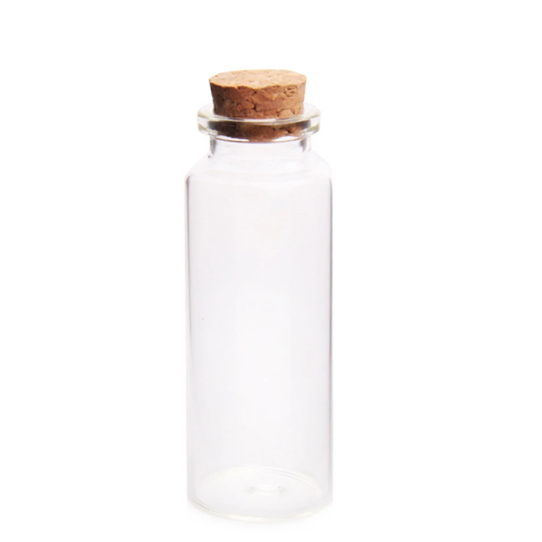 

30*80MM 40ML Glass Bottle Wishing Bottle Empty Sample Storage Jars with Cork Stoppers - Transparent