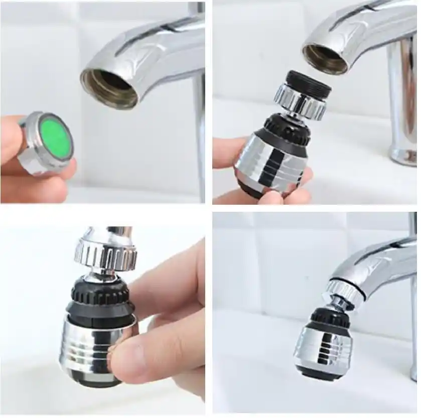 16,5 cm Aireador De Grifo Cocina,Difusor Grifo Atomizador Universal Giratorio 360 Grados Cabezal de Grifo Accesorio Cocina Ba/ño para Evitar Salpicaduras Ahorro Agua