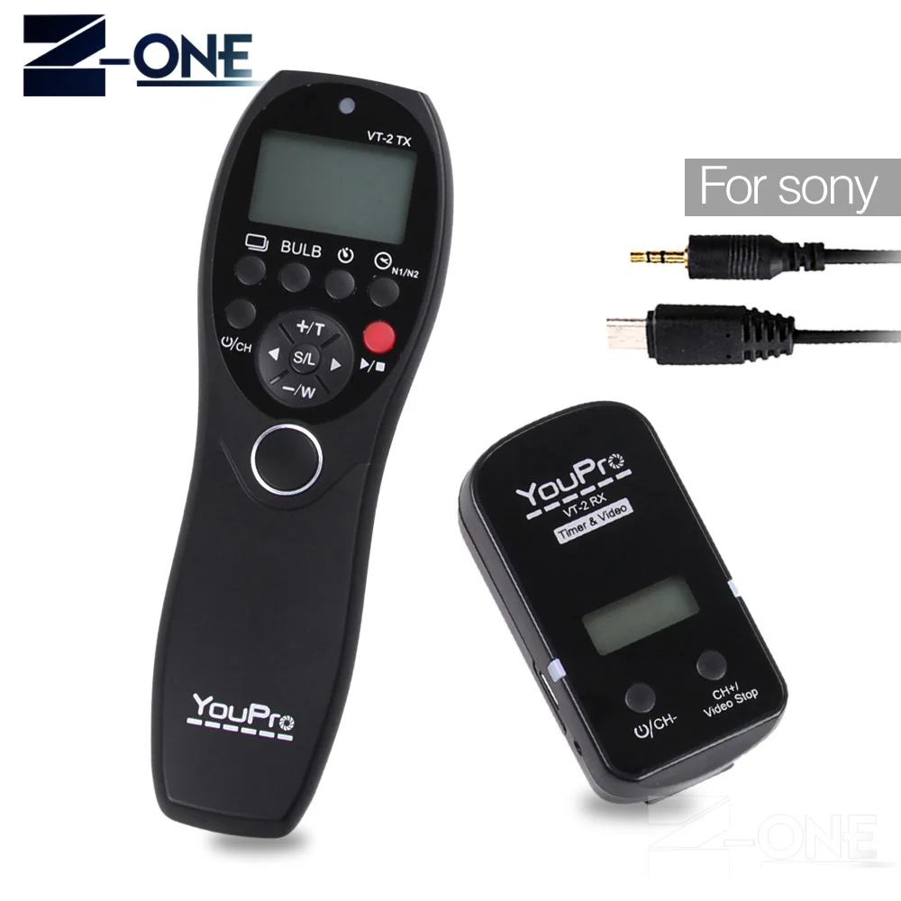 YouPro VT-2(S3) Wireless Remote Control Commander LCD Timer Shutter Release Video Transmitter Receiver for Sony Camera Camcorder YouPro VT-2(S3) Wireless Remote Control Commander LCD Timer Shutter Release Video Transmitter Receiver for Sony Camera Camcorder