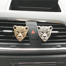 1 шт. леопардовая голова авто освежитель воздуха Духи Клипса-диффузор украшение Стайлинг освежитель воздуха Exudes освежитель воздуха аромат