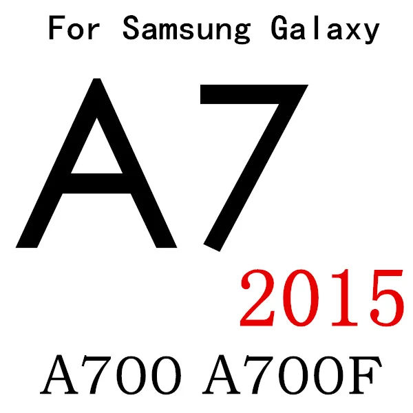 Высококачественная защитная пленка из закаленного стекла для samsung Galaxy J1 J3 J5 J7 A5 S3 S4 S5 NEO S6 Grand Prime G531 - Цвет: A7 A700F