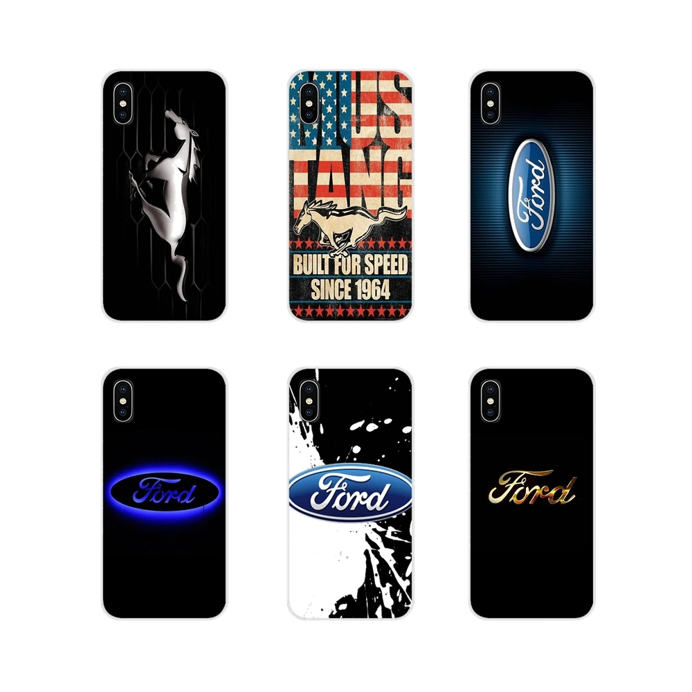 Чехлы для телефонов Motorola Moto X4 E4 E5 G5 G5S G6 Z Z2 Z3 G3 G2 C Play Plus с логотипом Ford Mustang |