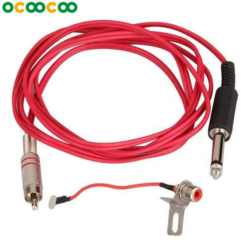 

ocoocoo RCA Jack Plug Adaptor Clip Cord for Tattoo Machine Gun Power Supply