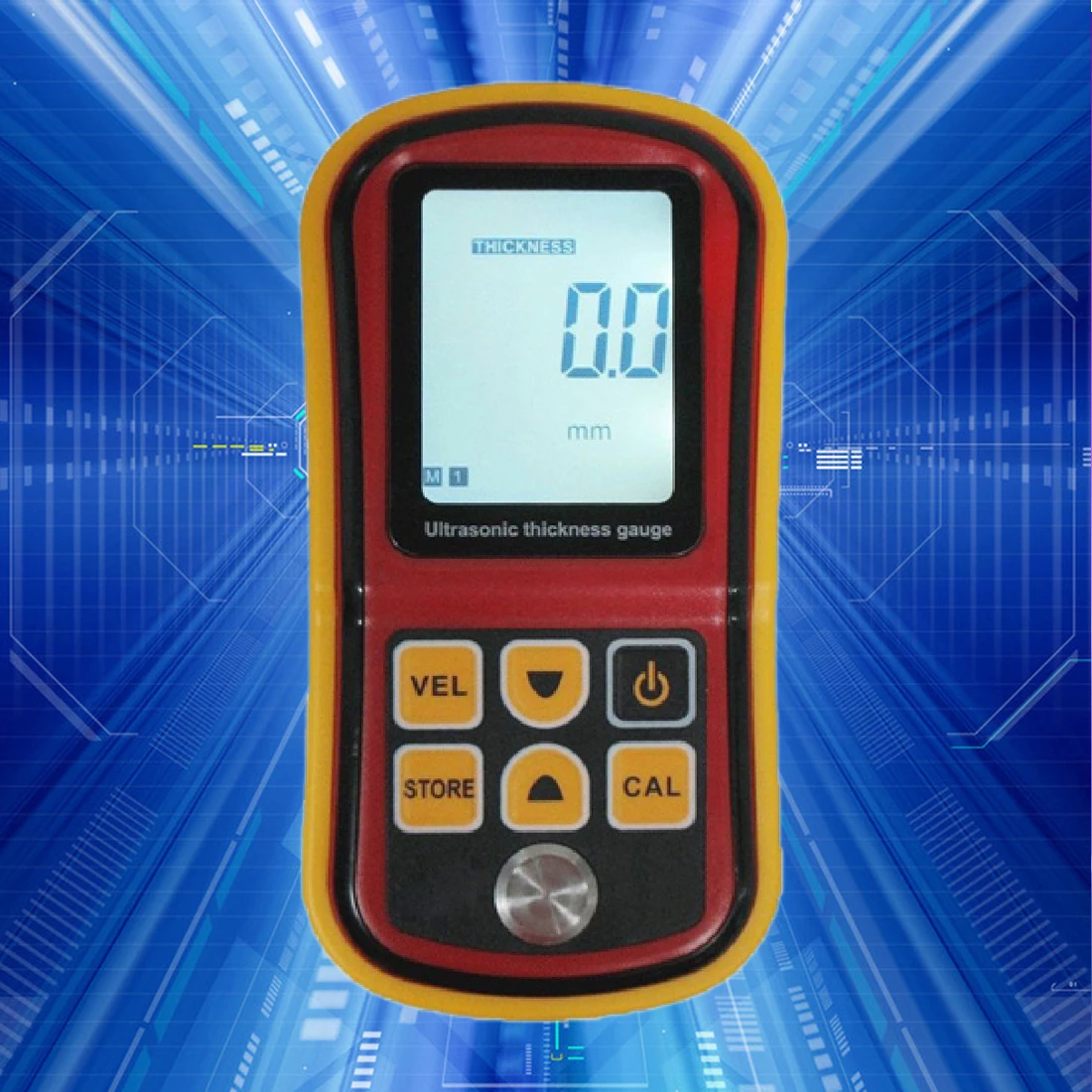 

GM100 Ultrasonic Thickness Gauge Tester 1.2~225mm (Steel) Auto power off LCD backlight display Range finder