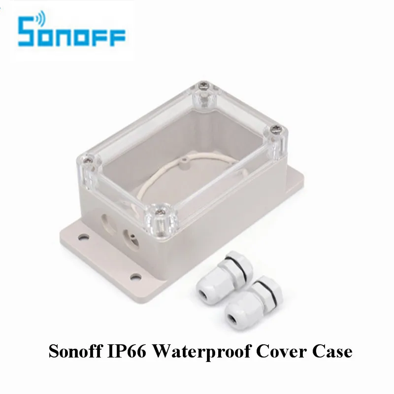

Sonoff IP66 Waterproof Cover Case Junction Box for Sonoff Basic Wifi Switch/Sonoff pow dual Th10/16 Smart Home automation module
