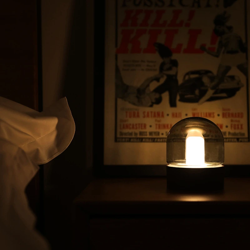 Светодиодный грибовидный затемняющий ночник для чтения в скандинавском стиле, простая зарядка через usb, ночная лампа для изучения защиты глаз, Декор, сенсорный выключатель, Iluminaria