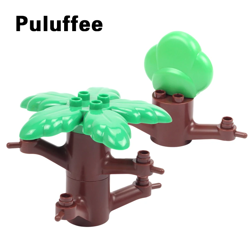 

Original Big Size Tree Pole Building Blocks Compatible with Duplo Bricks set Tree Accessory Children DIY Toys Brinquedos