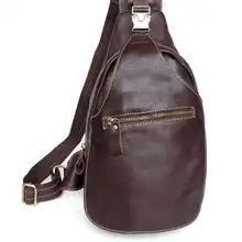 Настоящее Натуральная кожа мужские сумки груди для отдыха нагрудная сумка высококачественные кожаные мужские сумки через плечо Корова кожа Сумка# vp-j2467