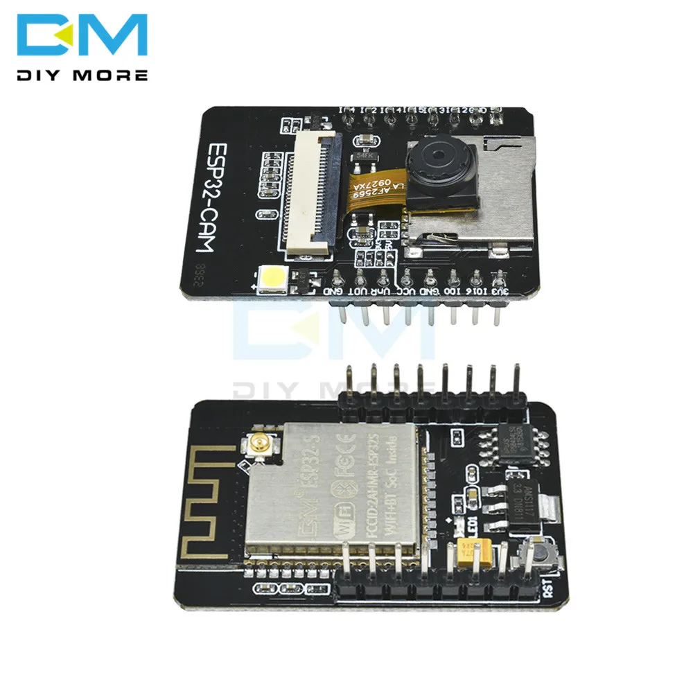 OV2640 ESP32-CAM Беспроводной Bluetooth модуль беспроводного доступа Wi-Fi, Камера макетная плата DC 5V ESP32 двухъядерный 32-бит Процессор 2MP TF карты OV7670