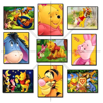 

5D Diamond Mosaic Diamond Painting Winnie Pooh and Friends Cross Stitch Kit Diamonds Embroidery Square Drill Home Decoration