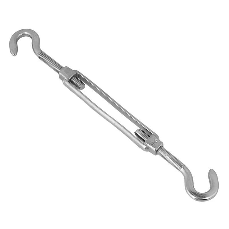 YDSHOLL 2Pcs M5 122mm Turnbuckle Hook to Hook Stainless Steel Hook & Hook Turnbuckle Wire Rope Tension Turnbuckle Strainer Fence Wire YDSHOLL 2Pcs M5 122mm Turnbuckle Hook to Hook Stainless Steel Hook & Hook Turnbuckle Wire Rope Tension Turnbuckle Strainer Fence Wire
