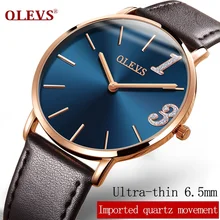 OLEVS new ultra-thin men’s watch ladies couple quartz watch waterproof ladies clock original meaningful girl gift for life