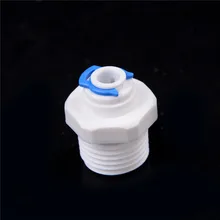 1 шт. 1/2 ''Резьба Мужской до 1/4'' Трубка быстрого подключения Push-in Fit RO воды Quick Connect полипропиленовый клапан Стебли используется широко эффективно