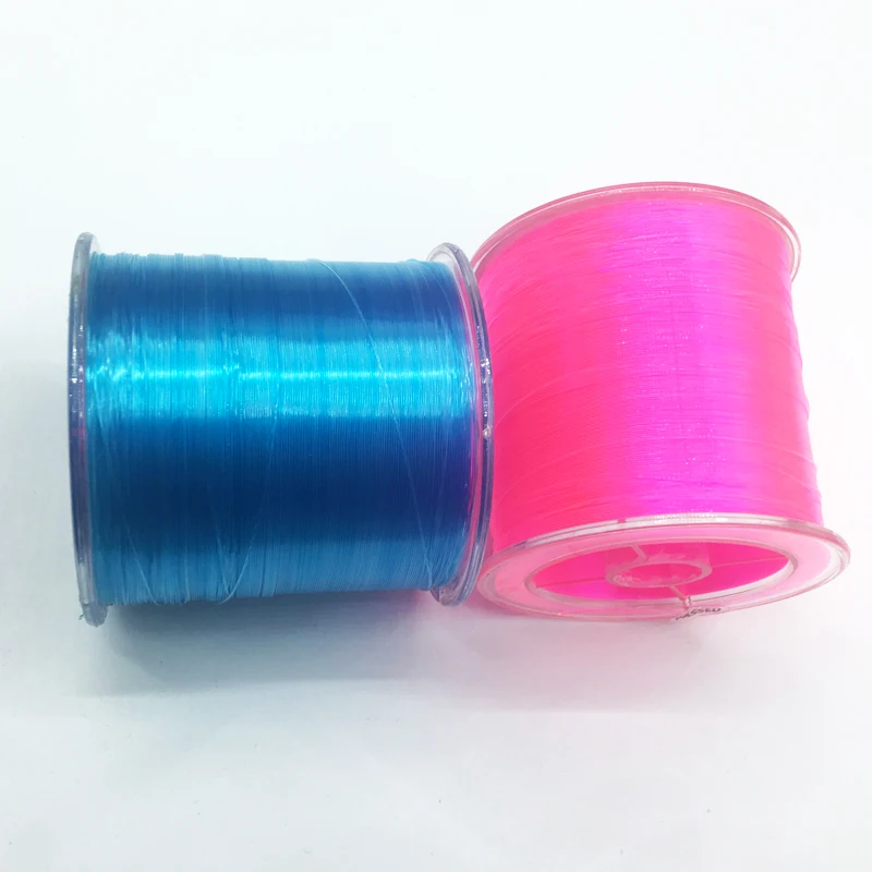 new design 100-500m nylon fishing line 8 color super strong monofilament line for bass carp japan transparent pesca rope